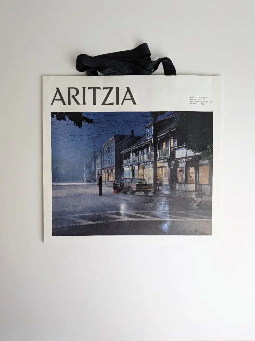 Lot of 4 Aritzia Artist Shopping Bags Gregory Crewdson Carlijn Jacobs Murphy